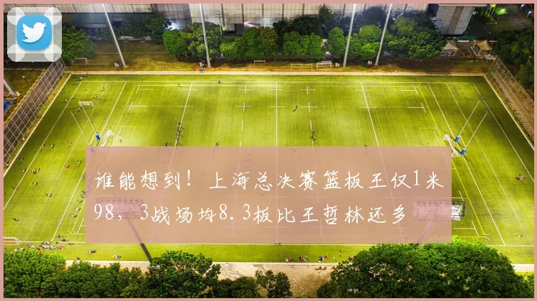 谁能想到！上海总决赛篮板王仅1米98，3战场均8.3板比王哲林还多